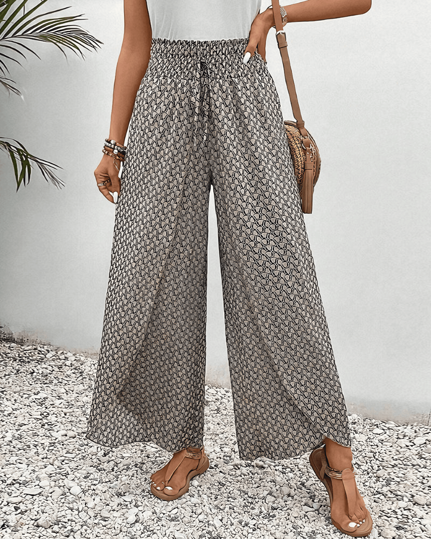 CD | Pantaloni de vară cu model pentru femei