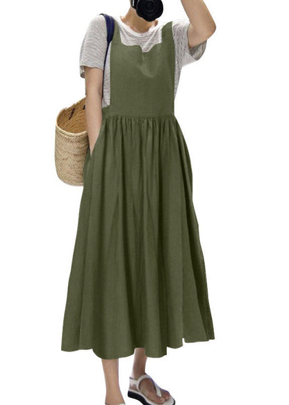 Red Slash Neck Patchwork Wrinkled Long Slip Dress Summer