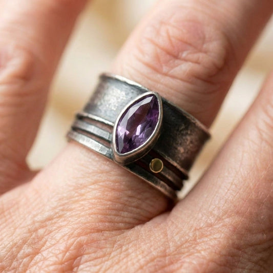 Amethyst Stone Ring