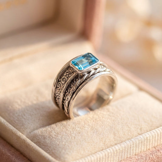 Vintage Aquamarine Ring
