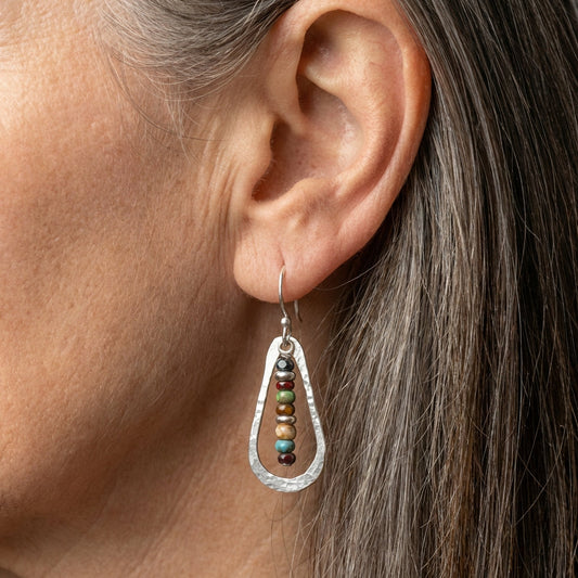 Beaded Teardrop Earrings