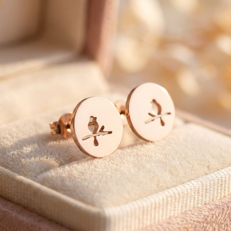 Vintage Bird Branch Earrings