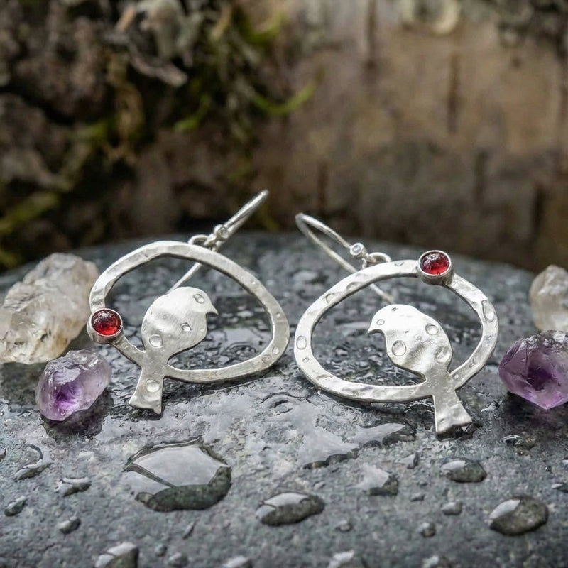 Vintage Bird Dangle Earrings