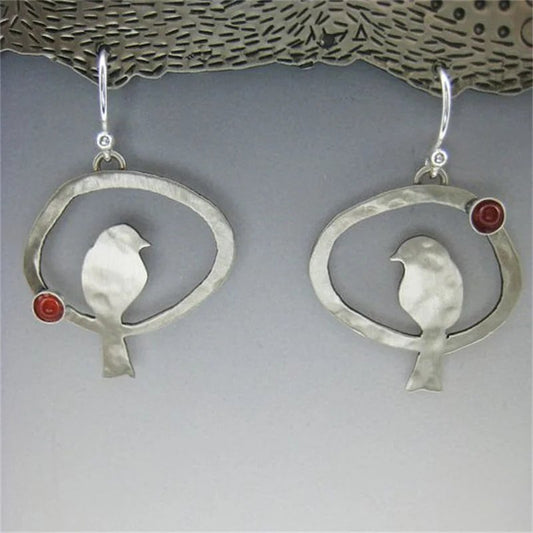 Vintage Bird Dangle Earrings