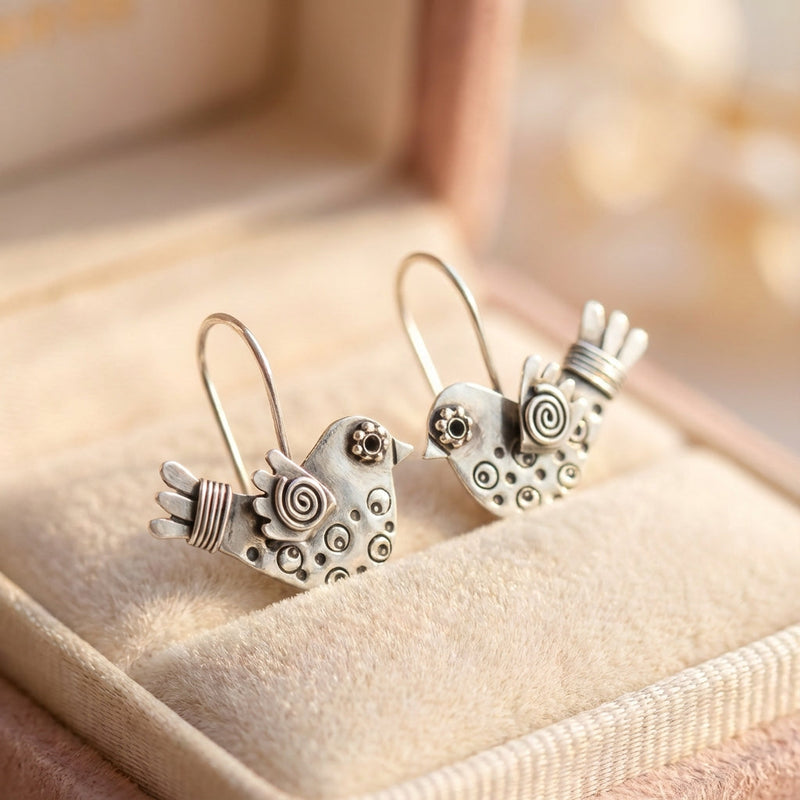 Vintage Bird Dangle Earrings