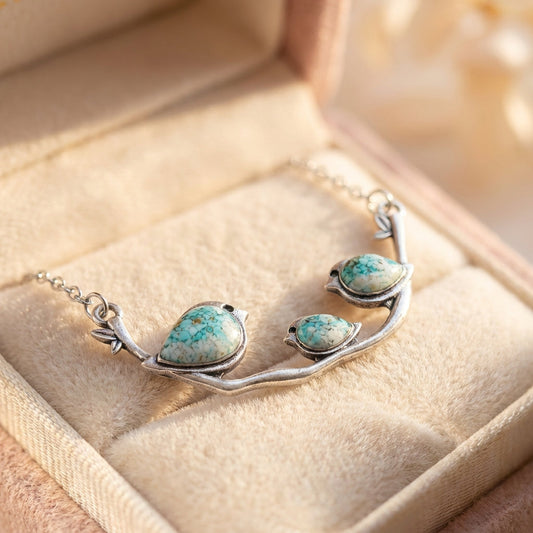 Vintage Birdie Silver Necklace