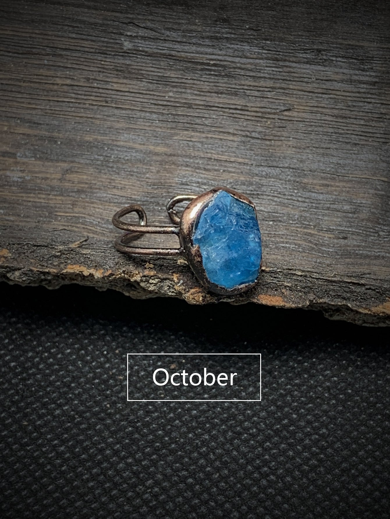 Vintage Blue Apatite Ring