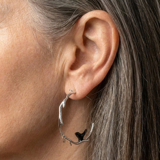 Branch Bird Earrings