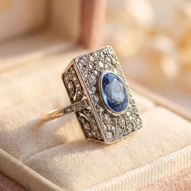 Vintage Bright Cut Gold Ring