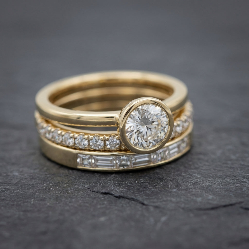 Vintage Bright Ring Set