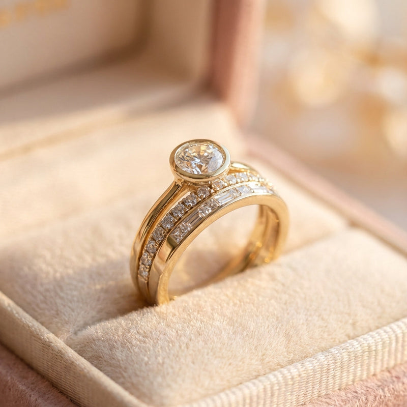 Vintage Bright Ring Set