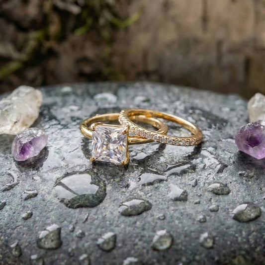 Vintage Brilliant Ring Set
