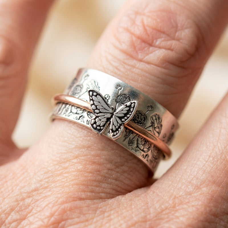 Butterfly Anxiety Ring