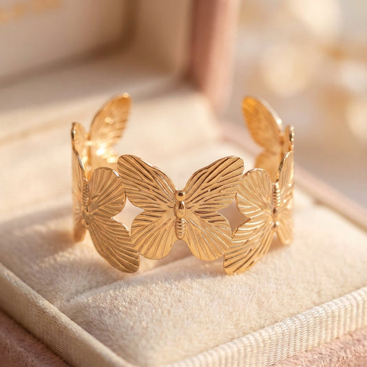Vintage Butterfly Cuff Bracelet