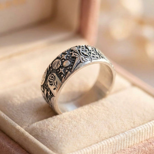 Vintage Carving Statement Ring