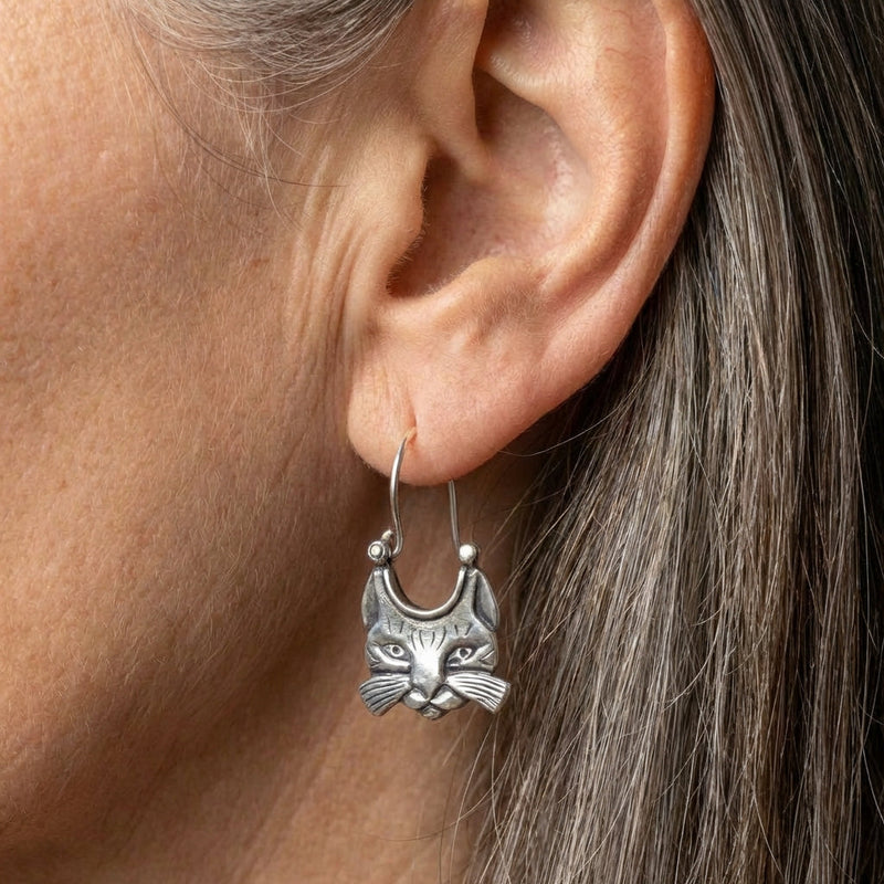 Cat Dangle Earrings