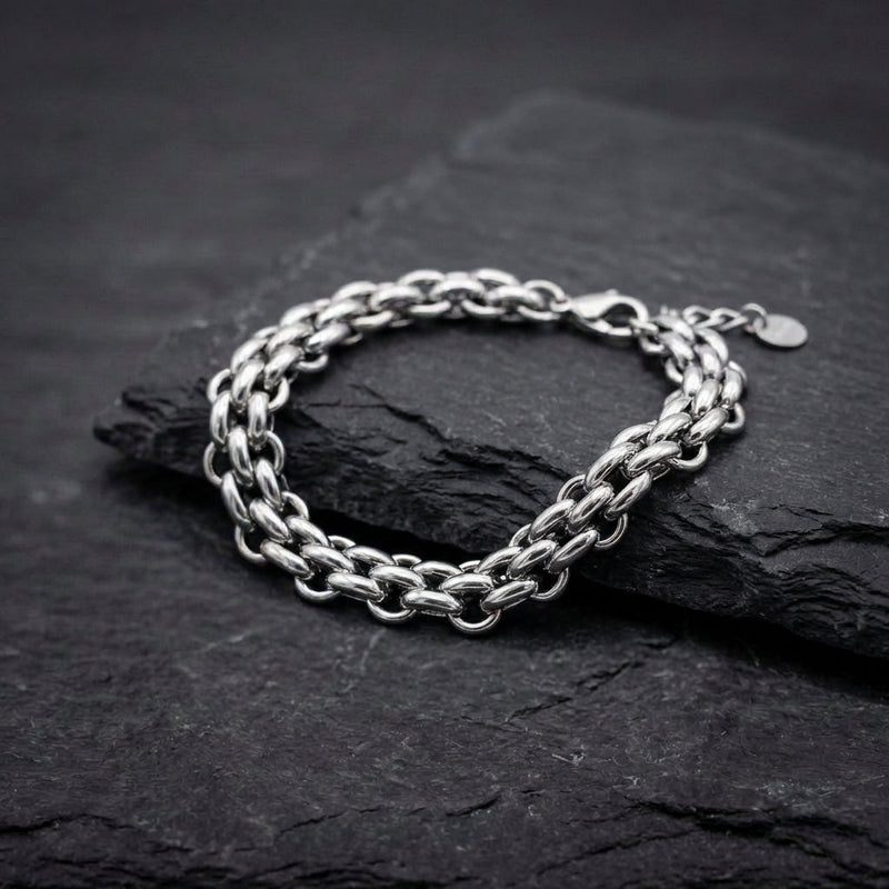 Vintage Chain Silver Bracelet