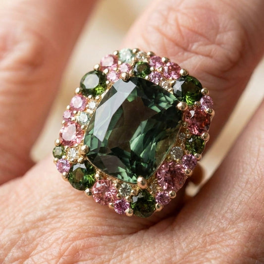 Colorful Tourmaline Ring