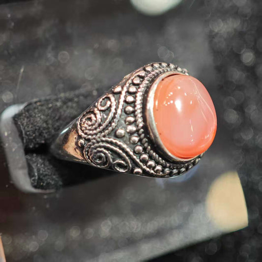 Vintage Coral Stone Ring