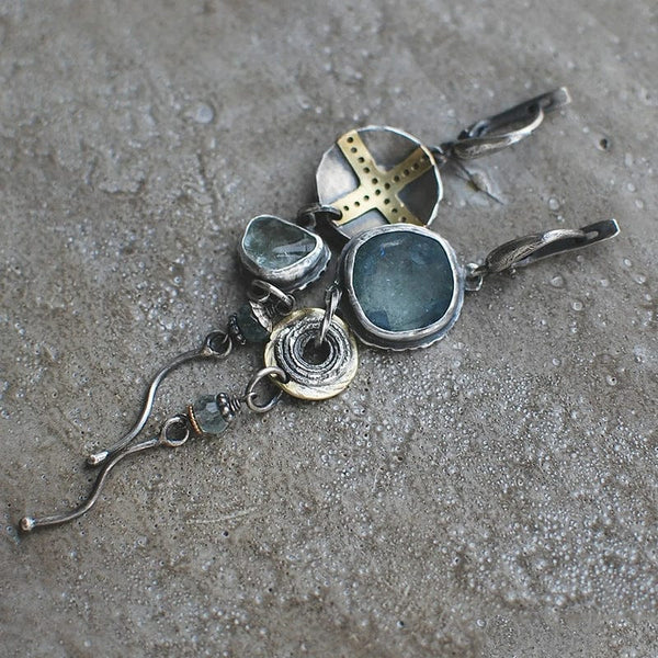 Vintage Cross And Blue