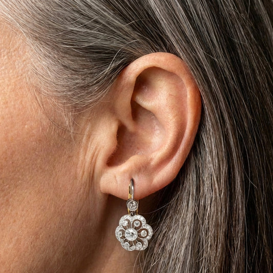 A Crystal Mandala Earring Set
