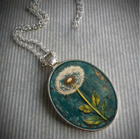 Vintage Dandelion Necklace