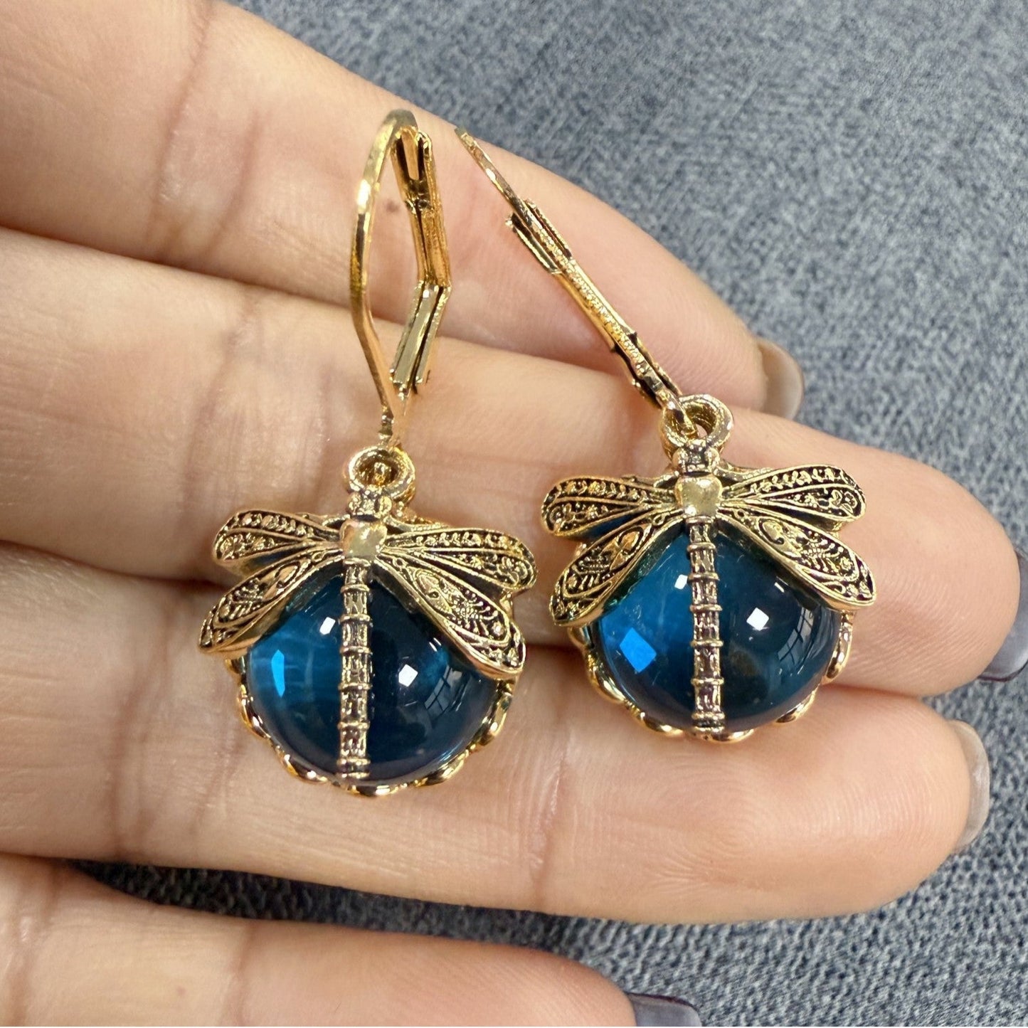 Vintage Dragonfly Earrings
