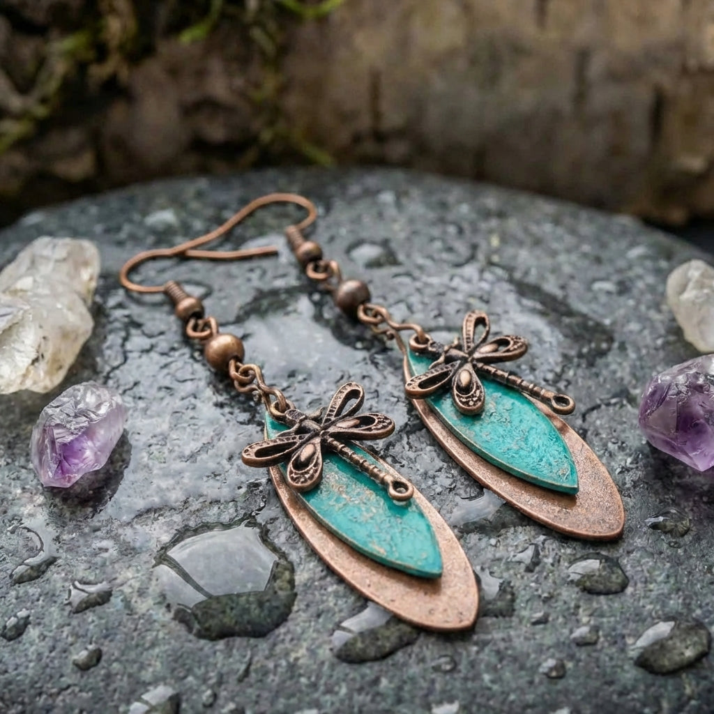 Vintage Dragonfly Earrings