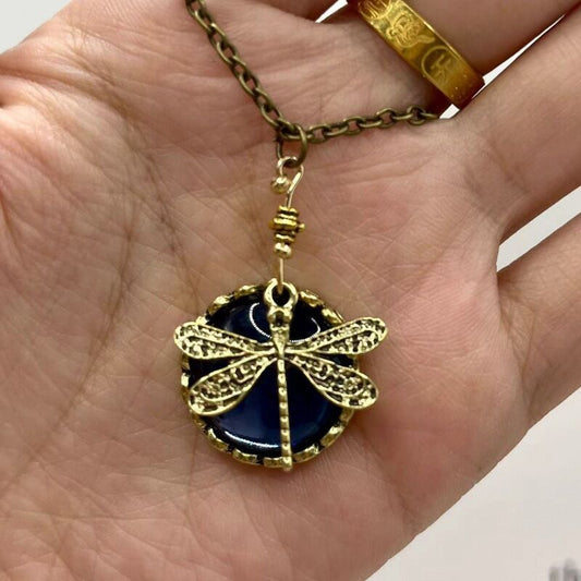 Vintage Dragonfly Necklace