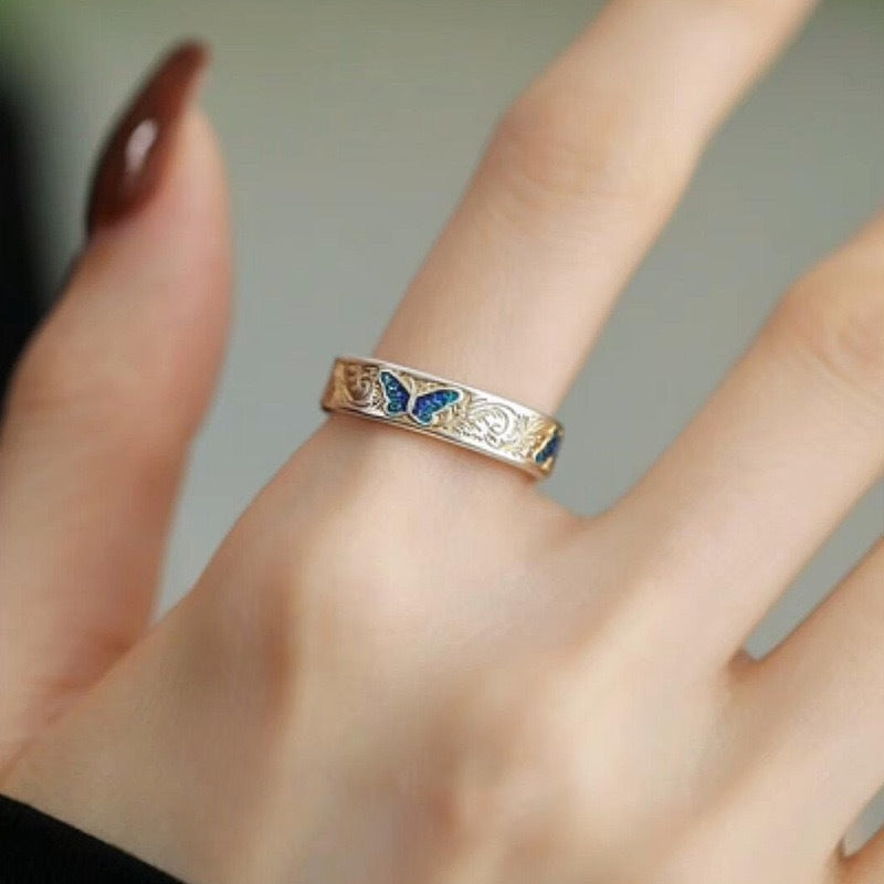 Vintage Enamel Ring
