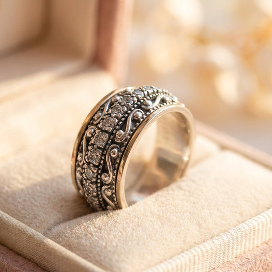 Vintage Ethnic Gemstone Ring