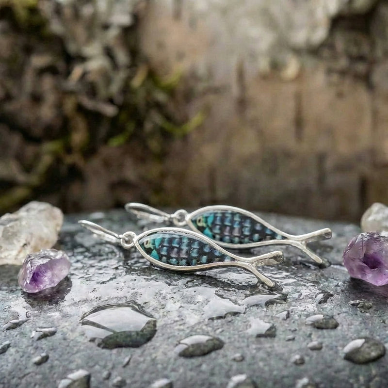 Vintage Fish Dangle Earrings
