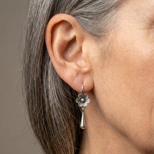 Flower Drop Earrings