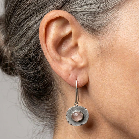 Flower Quartz Earrings