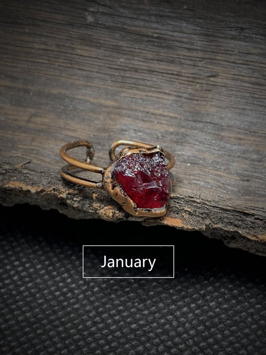 Vintage Garnet Statement Ring