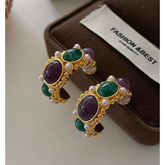 Vintage Gemstone Earrings