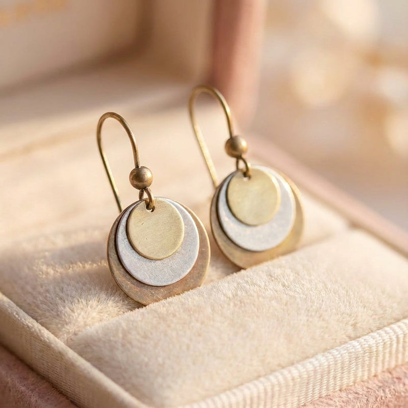 Vintage Geometric Dangle Earrings