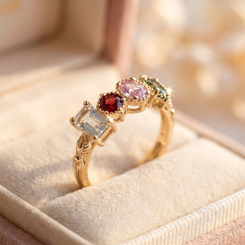 Vintage Gold Floral Ring