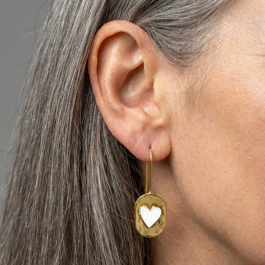 Gold Heart Earrings