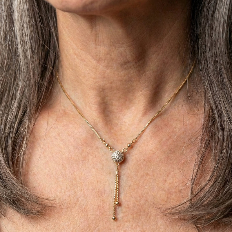 Golden Crystal Necklace
