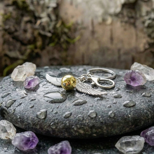 Vintage Golden Snitch Keychain