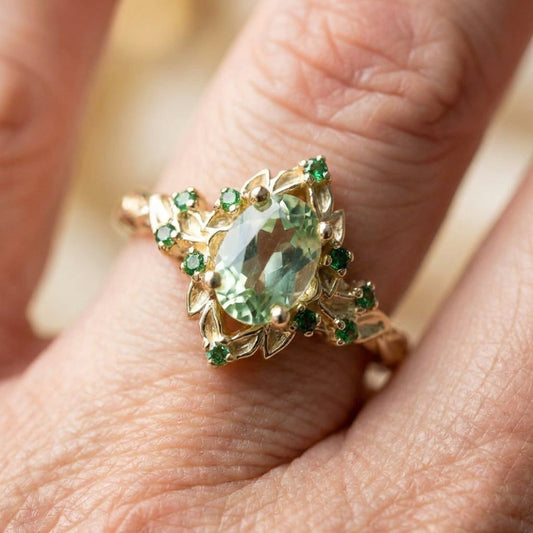 Green Zircon Ring
