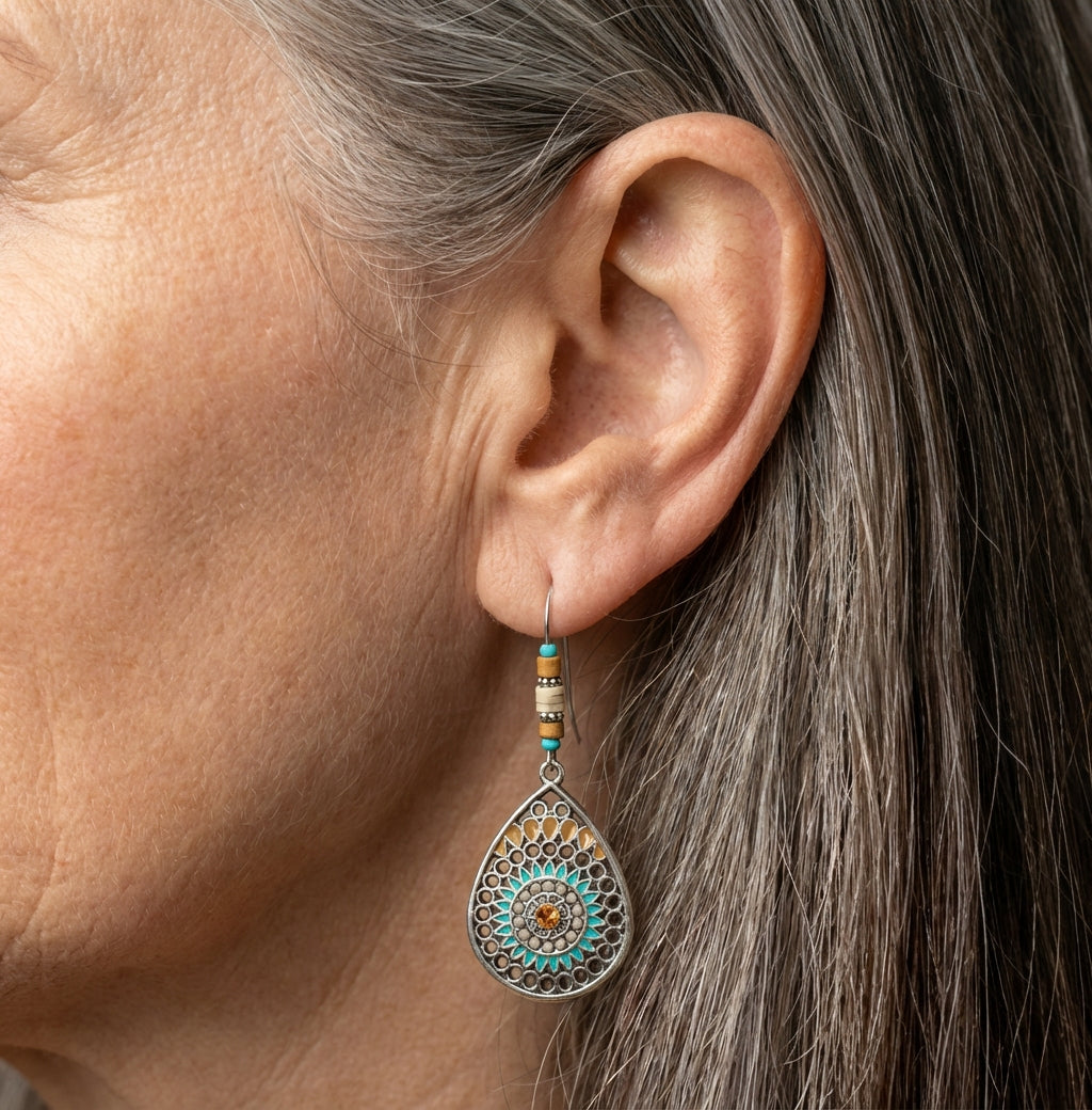 Handmade Beads Drop Earrings