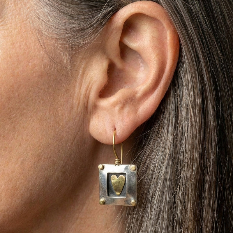 Heart Dangle Earrings