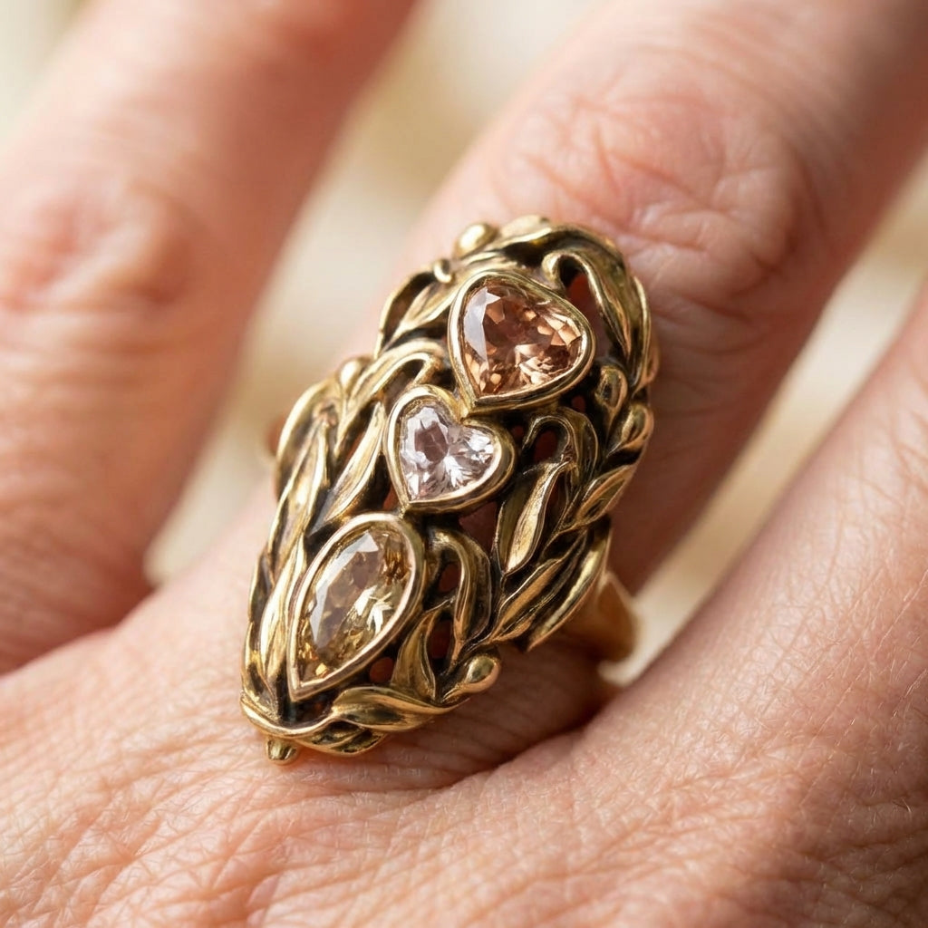 Heart Gemstone Ring