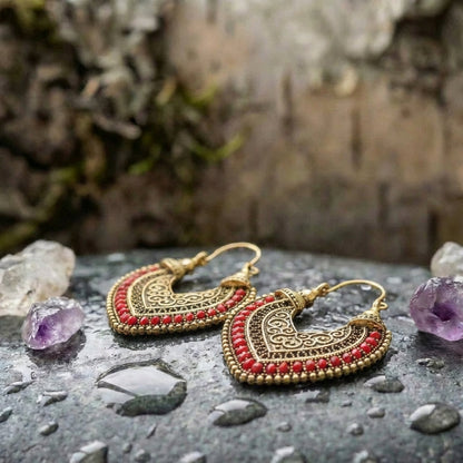 Vintage Heart Shape Bohemian Earrings