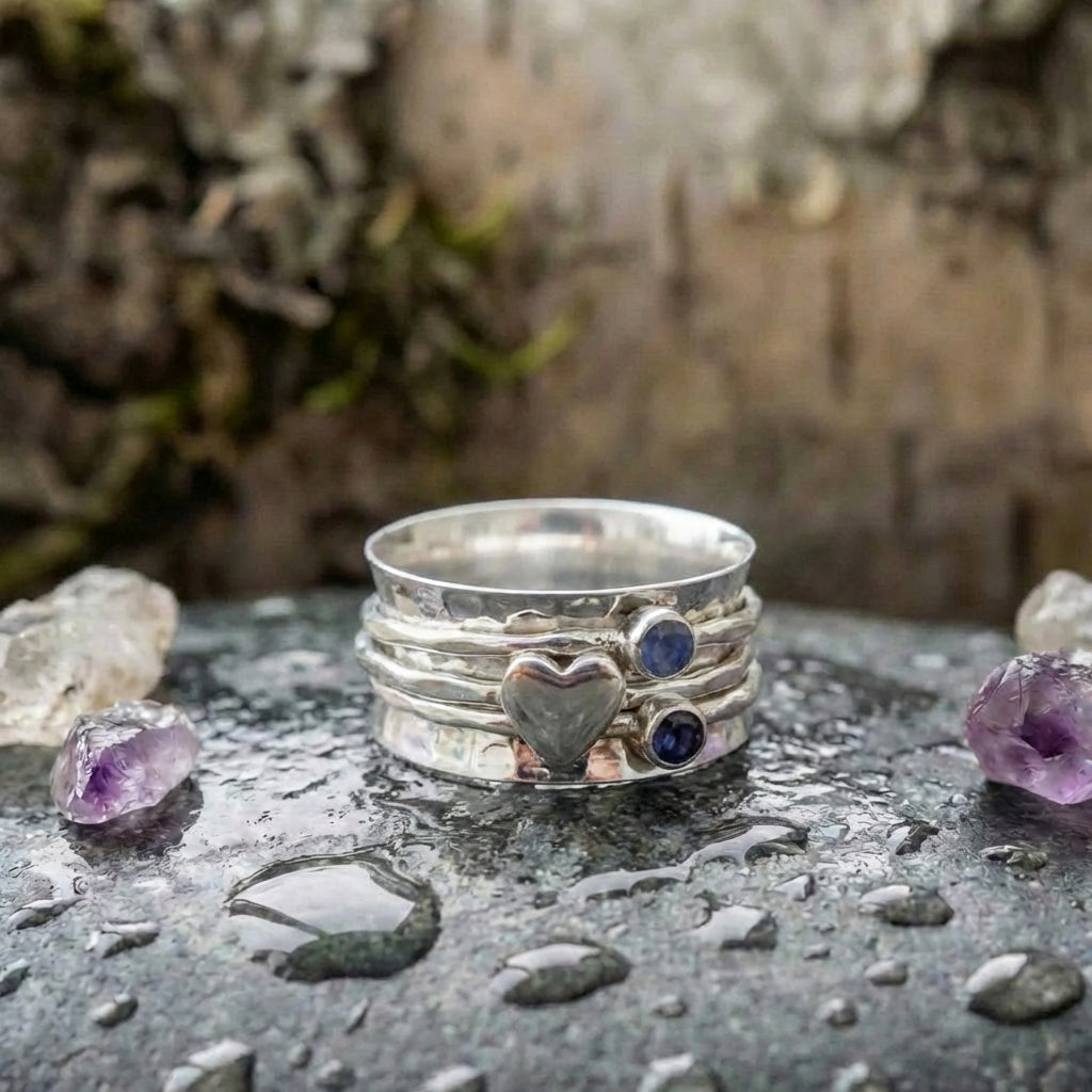 Vintage Heart Spinner Ring