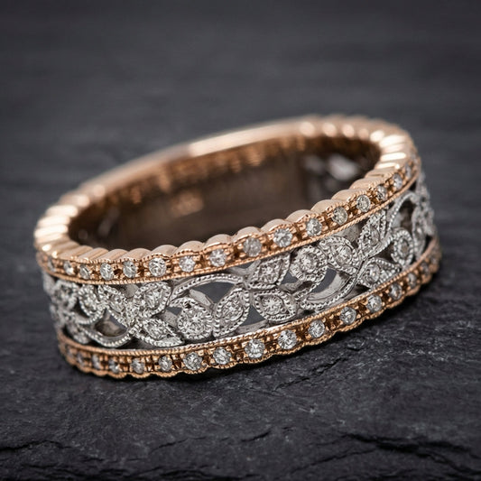 Vintage Hollow Brilliance Ring