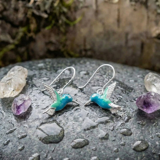 Vintage Hummingbird Earrings