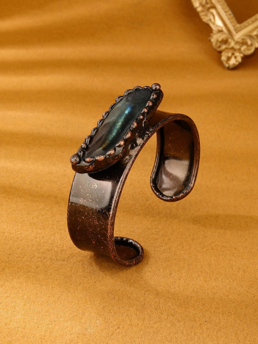 Vintage Labradorite Cuff Bracelet